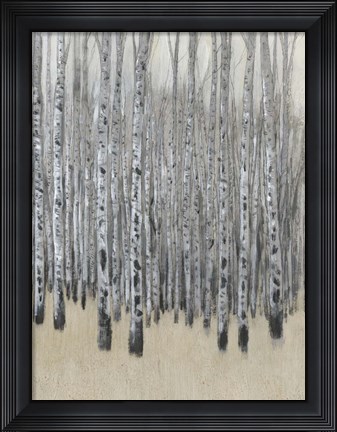 Framed Neutral Aspen I Print
