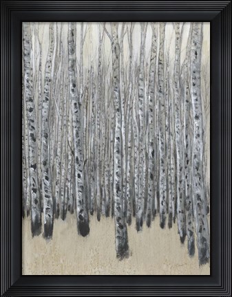 Framed Neutral Aspen II Print