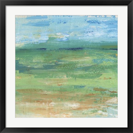 Framed Spring Green Pasture II Print