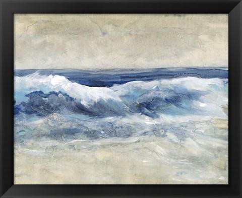 Framed Breaking Shore Waves I Print