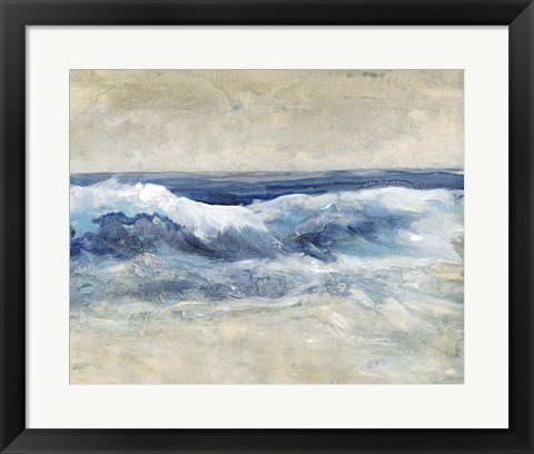 Framed Breaking Shore Waves I Print