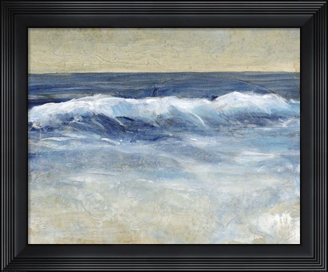 Framed Breaking Shore Waves II Print