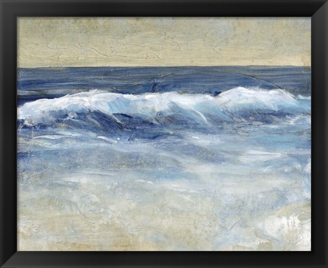 Framed Breaking Shore Waves II Print