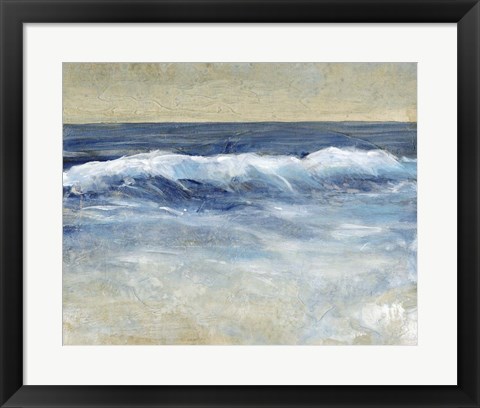 Framed Breaking Shore Waves II Print