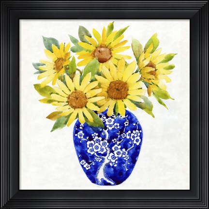 Framed Sun Flower Still Life II Print