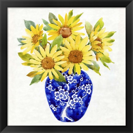 Framed Sun Flower Still Life II Print