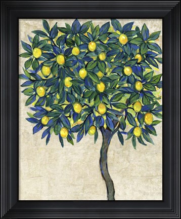 Framed Lemon Tree Composition I Print