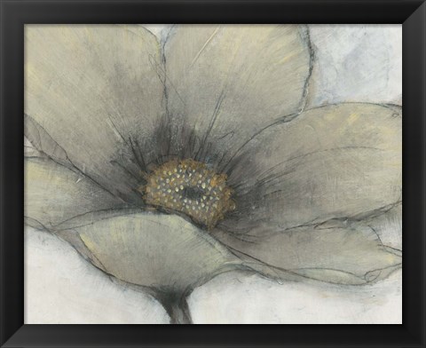 Framed Single Cream Bloom II Print