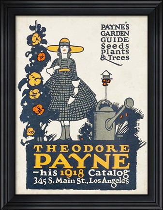 Framed Antique Seed Packets III Print