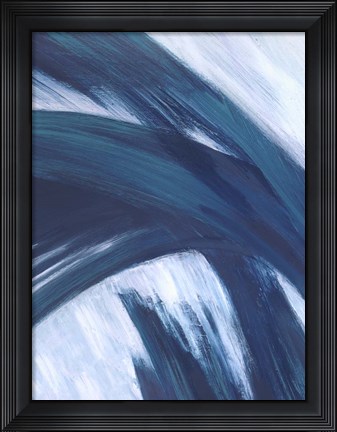 Framed Fronds Kline I Print