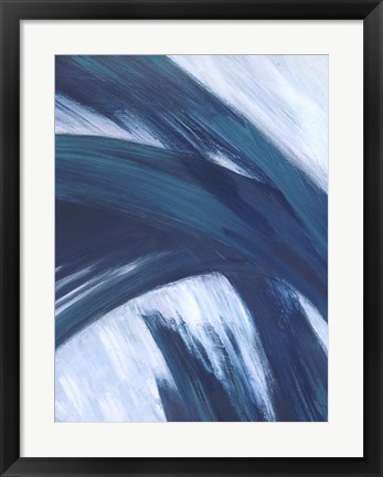 Framed Fronds Kline I Print