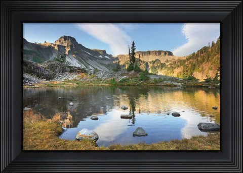 Framed Heather Meadows in Autumn Print