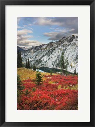 Framed Lake Ann North Cascades Print