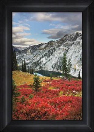 Framed Lake Ann North Cascades Print