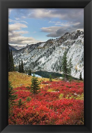 Framed Lake Ann North Cascades Print