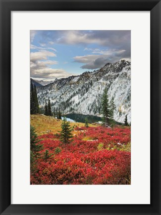 Framed Lake Ann North Cascades Print