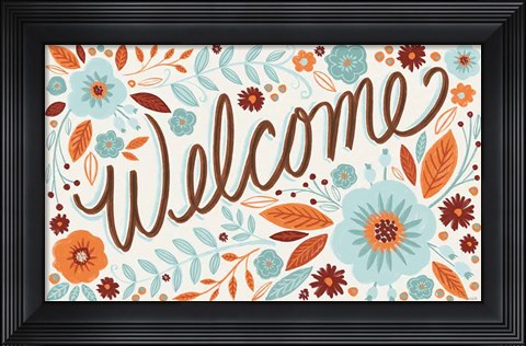 Framed Welcome I Print
