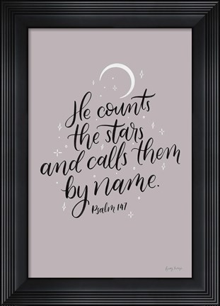 Framed He Counts the Stars Print