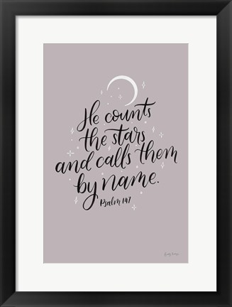 Framed He Counts the Stars Print