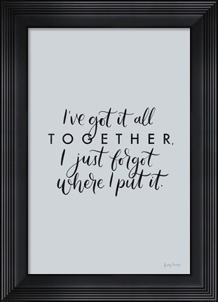 Framed All Together Print