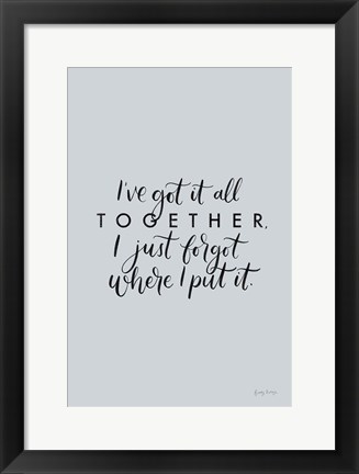 Framed All Together Print