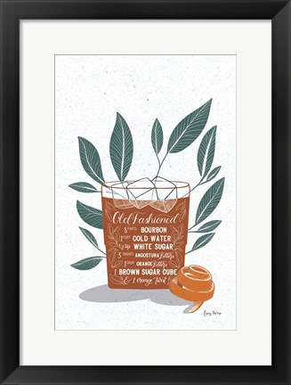 Framed Fruity Cocktails IV Rust Print