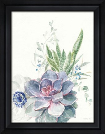 Framed Desert Bouquet II Print