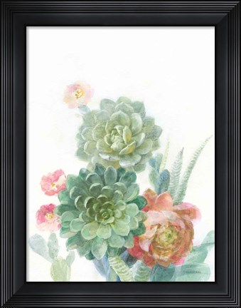 Framed Pastel Desert I Print