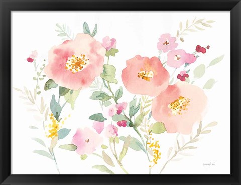 Framed Watercolor Jewels I Print