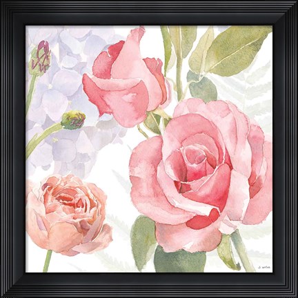 Framed Boho Bouquet III Print