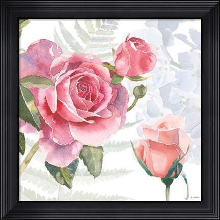 Framed Boho Bouquet V Print