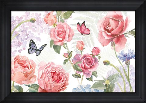 Framed Boho Bouquet I Print