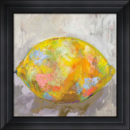 Framed Lemon Neutral Print
