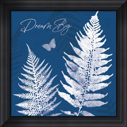 Framed True Blue VI Print
