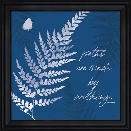 Framed True Blue III Print