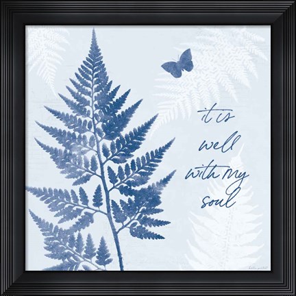Framed True Blue IV Print