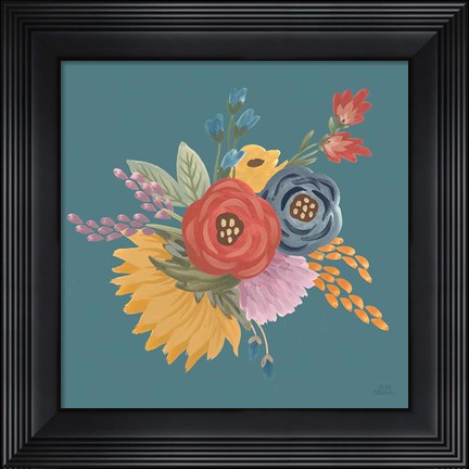 Framed Harvest Garden Flowers IV Print