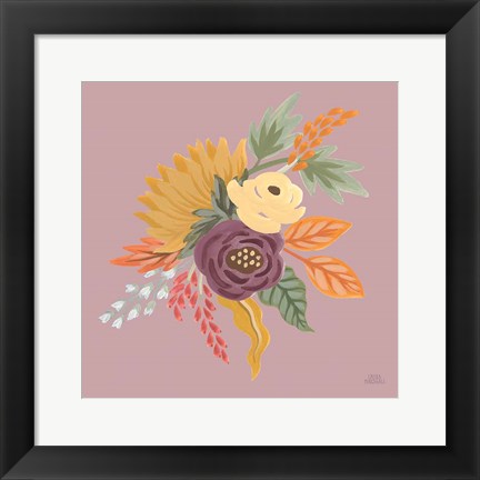 Framed Harvest Garden Flowers III Print