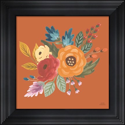 Framed Harvest Garden Flowers II Print
