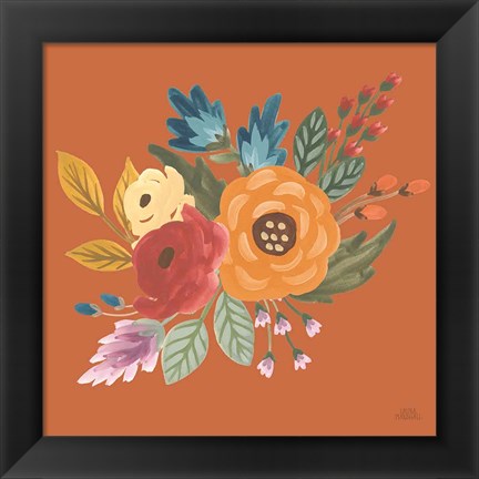 Framed Harvest Garden Flowers II Print