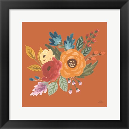 Framed Harvest Garden Flowers II Print