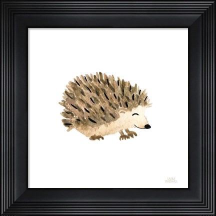 Framed Woodland Whimsy Hedgehog Print