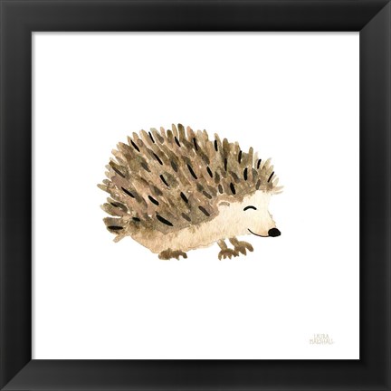 Framed Woodland Whimsy Hedgehog Print