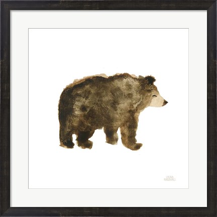 Framed Woodland Whimsy Bear Print