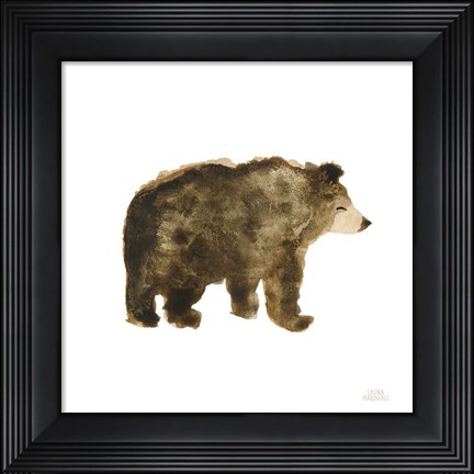 Framed Woodland Whimsy Bear Print
