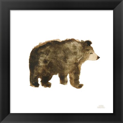 Framed Woodland Whimsy Bear Print