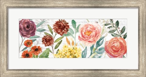 Framed Flower Fest I Panel Print