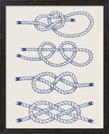 Framed Vintage Sailing Knots XIV Print