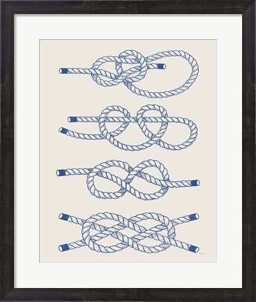 Framed Vintage Sailing Knots XIV Print