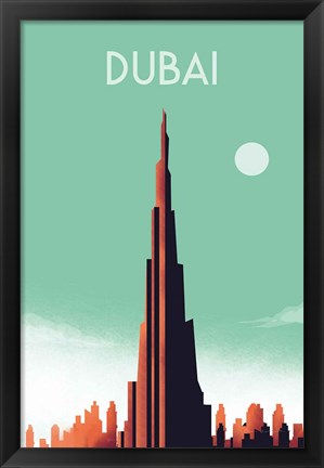 Framed Dubai Print